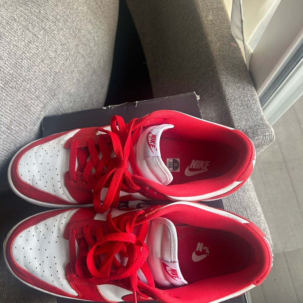 Nike Red and White Athletic Shoes - Picture 3 of 5